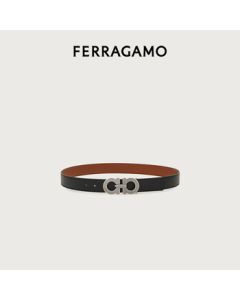Ferragamo Men's Black Reversible Adjustable Gancini Belt 0786324_C_105 Gift for Boyfriend