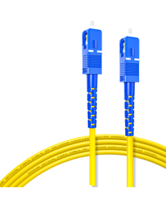 SAMZHE Fiber Optic Patch Cable, Engineering Telecom Grade SC-SC (UPC) Single Mode Single Core, Low Smoke Zero Halogen Eco-Friendly Indoor Fiber Optic Cable, Transceiver Tail Fiber, 3m G0-SCSC03
