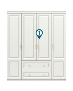 LINSY HOME Wardrobe Simple Bedroom Closet Storage Cabinet Multi-Purpose Small Wardrobe JO11D