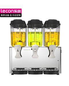 Lecon Commercial Beverage Machine Multi-functional Juice Dispenser Fully Automatic Cooling Machine Self-service Drink LC-J-KK18PLR3 Three-Tank Dual-Temperature Spray