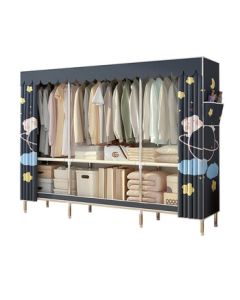 simalube Storage Wardrobe Assemble Closet 1.3m Length*0.45m Depth*1.7m Height/Set