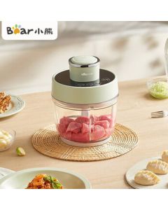 Bear Electric Meat Grinder, Multi-functional Food Processor for Meat, Dumpling Filling, Garlic Mincing, and Mixing - Model QSJ-D03X1
