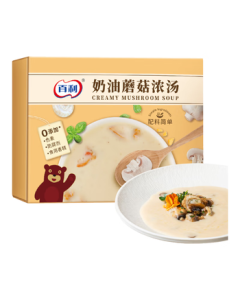 Baili Creamy Mushroom Soup Instant Soup Ready-to-Eat No-Cook French Breakfast Meal Replacement Creamy Mushroom Flavor 300g