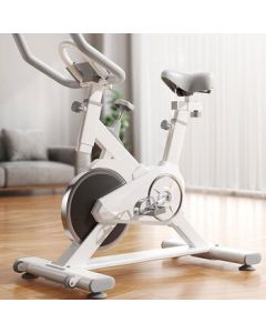 Jianjun Shuo Exercise Bike Home Fitness Equipment Indoor Cycling Bike Weight Loss Workout Bike Milk White