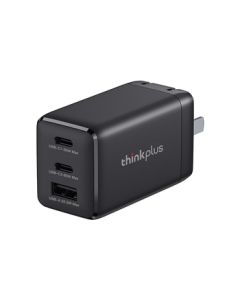ThinkPlus Lenovo 65W GaN Charger Kit ThinkPad Charger Lipstick Power Supply Multi-Port Type-C Compatible with Apple 17/16, Huawei, Xiaomi, Lenovo Laptops