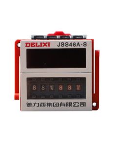 DELIXI Time Relay JSS48A-S 0.1S-99H Four-Digit Adjustment DH48A AC220V