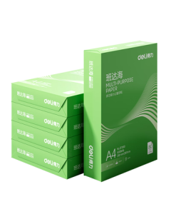 Deli Banda Sea A4 Copy Paper 80g 500 Sheets * 5 Packs per Box, Thick Double-Sided Copy Paper, High-Cost Performance Draft Paper, 2500 Sheets per Box ZF362