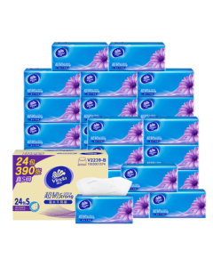 Vinda Pocket Tissues [Recommended by Sun Yingsha] Super Tough 3-Ply 130 Sheets * 24 Packs S-Size, Toilet Paper, Napkins, Whole Carton