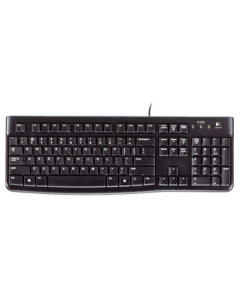 Logitech K120 Wired Keyboard, Full-Size Office Keyboard, Black USB