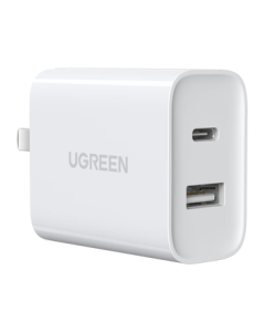 UGREEN PD20W GaN Fast Charger with Multiple Ports Type-C/USB Plug Compatible with iPhone 17/16/15 Pro Max Air Huawei Xiaomi Phones iPad