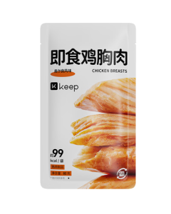 Keep Low-Fat Ready-to-Eat Chicken Breast 80g/Bag *6 Packs, Orleans Flavor, Fitness Food Meal Replacement Light Meal, Workout Snack