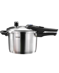 SUPOR Pressure Cooker 304 Stainless Steel Home Use Explosion-Proof Blue Eye Quick Pressure Cooker Compatible with Gas and Induction Stoves YW24L1