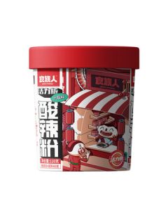 Shizu Spicy & Sour Vermicelli 110g/Cup - Chongqing Style Hot & Sour Instant Noodles, Quick Snack