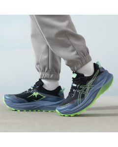 ASICS Men's All-Season Trail Running Shoes 1011B800-001 Black/Green Size 44