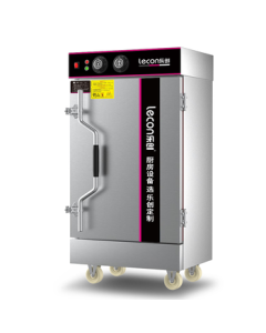 Lecon Commercial Rice Steamer - Hotel & Catering Electric Steam Cooker for Buns and Mantou, Fully Automatic Standard 10-Tray with Timer, 380V LC-ZFG010