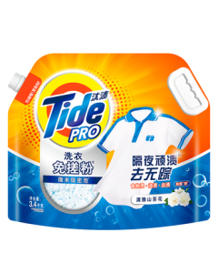 Tide Laundry Detergent Powder No-Scrub 6.8lb Large Bag, Long-Lasting Fragrance, Stain & Odor Removal, Antibacterial, Camellia Scent