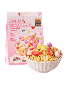 Three Squirrels Yogurt Fruit Grain Oatmeal Nutritious Breakfast Instant Lazy Meal Replacement Drink Ready-to-Eat 400g/Bag