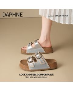 DAPHNE Women's Platform Retro Sandals Summer 2025 New Birkenstock Slide-On Slippers Beach Flip Flops