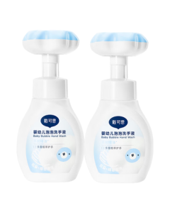 D·A·Y·K·E·S Baby Bubble Hand Wash Twin Pack, Children's Plant-Based Foaming Hand Wash, Flower Hand Wash 300ml*2