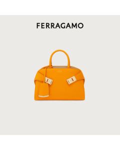 Ferragamo Women's Orange Hug Handbag 0784586 (Mini) Gift for Girlfriend