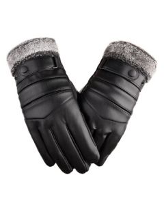 ZHINAI Winter Riding Warm Windproof Gloves, One Size, Black, MLK-M8988, One Pair/Pack