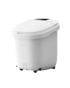 PHILIPS Small White Foot Soaking Tub with Electric Massage, No-Wash Lying Soak Automatic Heating Foot Bath 3212F - Practical Mid-Autumn Festival Gift for Boyfriend/Girlfriend