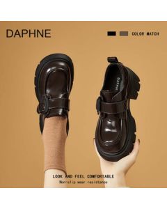 DAPHNE Women's Platform Loafers - 2025 Newest Trendy British-style Casual Leather Shoes
