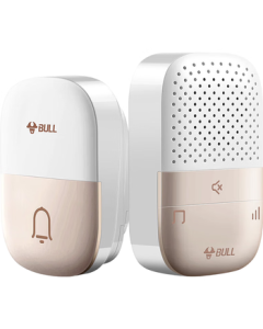 BULL Doorbell, Passive Wireless Doorbell Switch, Wireless Remote Home Doorbell with Music, Switch Panel, One-to-One Combination GWM03