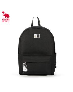 OIWAS Snoopy Co-branded Backpack, Campus Style Student Bag, Fashion Trendy School Bag OCB4361A - Black