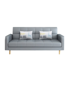 L&S LIFE AND SEASON Sofa Living Room Foldable Sofa Bed Dual-Use Small Space Lazy Sofa Tech Fabric S96 Light Gray 1.7m