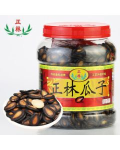 Zhenglin 3A Black Melon Seeds 628g/Tub Five-Spice Flavor Large Kernel Watermelon Seeds Gift Tub Nut Snack (Shelling Tool Included)