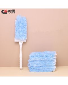 Churu Disposable Double-Sided Feather Duster [30 Deep Blue Sheets + 2 Handles] SH-C0906