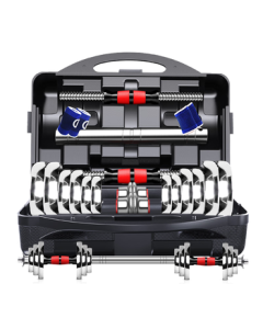 Chengyue Electroplated Dumbbell Barbell 20kg Adjustable Detachable Combo Set for Men and Women CY-025