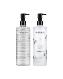 FAN BEAUTY DIARY Fan Bingbing Sandalwood Scented Hair Care Set Shampoo 500ml + Conditioner 500ml Voluminous Bouncy Shine