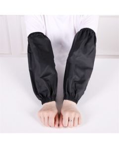 USAN HOME Waterproof & Oil-Resistant PU Leather Arm Sleeves, Warm & Dirt-Proof Protective Sleeve Covers, Black, 10 Pairs