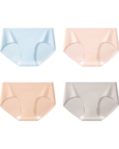 JINGDONG Homemade [Pure Cotton Series] Women's Panties 10A Grade Antibacterial Triangle Underwear Mid-Rise Plus Size Women's Panties XL