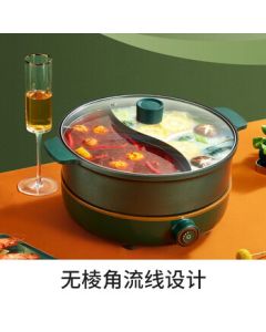 Joyoung Dual-Pot Electric Hot Pot, Detachable HI Electromagnetic Heating, 5L Capacity, Multi-Functional Cooking Pot HG50-G922