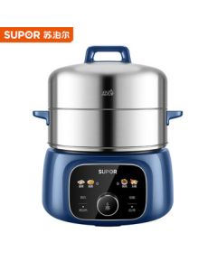 SUPOR Electric Steamer, Multi-Purpose Pot for Home Use, Multi-Functional Electric Cooking Pot, Electric Hot Pot with 3-Tier 15.5L Large Capacity 【ZN28YC88】