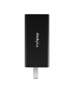 ThinkPad Lenovo thinkplus 65W GaN Type-C Fast Charging Portable Lipstick Power Adapter Kit for Apple 15, Laptops, Huawei, Xiaomi - Black