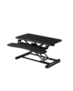 JingDong JingZao Flexible Height-Adjustable Computer Desk, Standing Desk, Office Desk, Folding Table, Dual Board Black