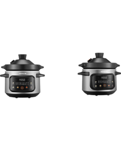 Joyoung Multi-Function Pot 4L Large Capacity Purple Clay Electric Slow Cooker with High-Temperature Ceramic Inner Pot for Stewing, Porridge, and Soup GD407