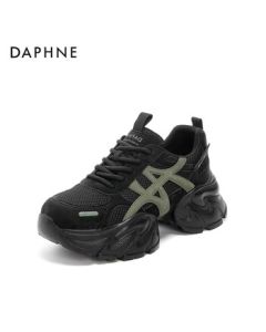 Daphne Platform Sneakers New Style Spring/Autumn Hidden Wedge Casual Sports Shoes 4025404166 Black 37