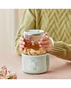 Bear Mini Health Pot Health Cup Tea Maker Small Detachable Electric Kettle Thickened High Borosilicate Glass [IMD Display Screen] YSH-F04E1/Unit