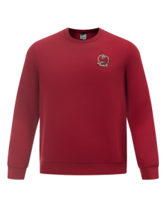 MIZUNO ESSENTIAL Series New Men's & Women's Knitted Sweatshirt Pullover 69/China Red M