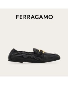 Ferragamo Women's Black Moccasins 0779660_1C _ 80 Gift for Girlfriend