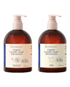 Bloom Home Intimate Laundry Detergent Set 330ml*2 (Snow White + Orange Blossom) [Upgraded] Antibacterial Stain Remover for Blood & Yellow Stains, Hand Wash