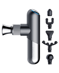 Philips (PHILIPS) Mini-Jin Gang Massage Gun - Professional Grade Deep Tissue Muscle Massager for Full Body, Neck, and Fitness Recovery, Model 5101G Gray, Perfect Gift for Men and Women on Holidays or Birthdays