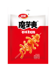 Weilong Konjac Spicy Strips Snack - Spicy Vegetarian Tripe 180g/Bag (Approx. 12 Small Packs) for Camping Picnic Snack Plaza