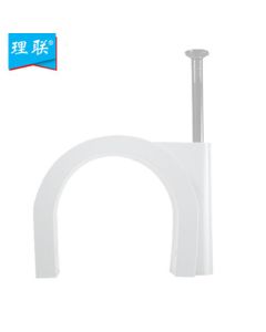 Lilian LN-XK06-Y Round Steel Nail Cable Clips, Staples 1 Pack
