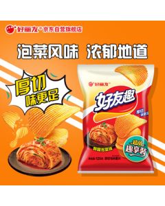 Orion (Hao Li You) Korean Kimchi Flavor Potato Chips 125g, Snack Food, Puffed Crisps